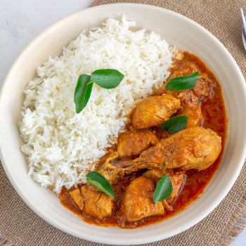 Chicken Curry, Rice & Salad